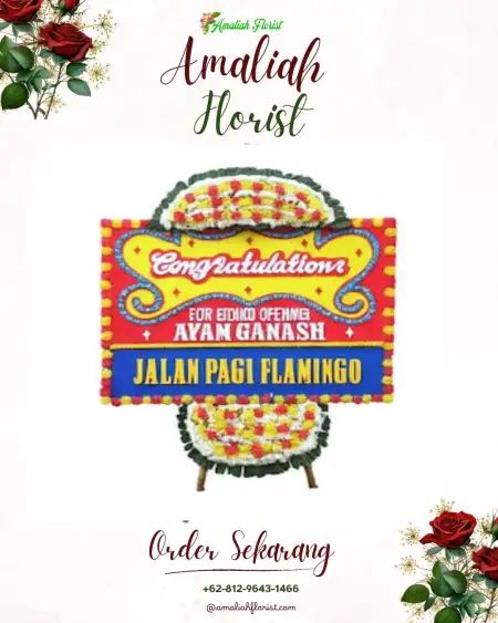 Sewa Papan Bunga Tanah Miring